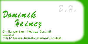 dominik heincz business card